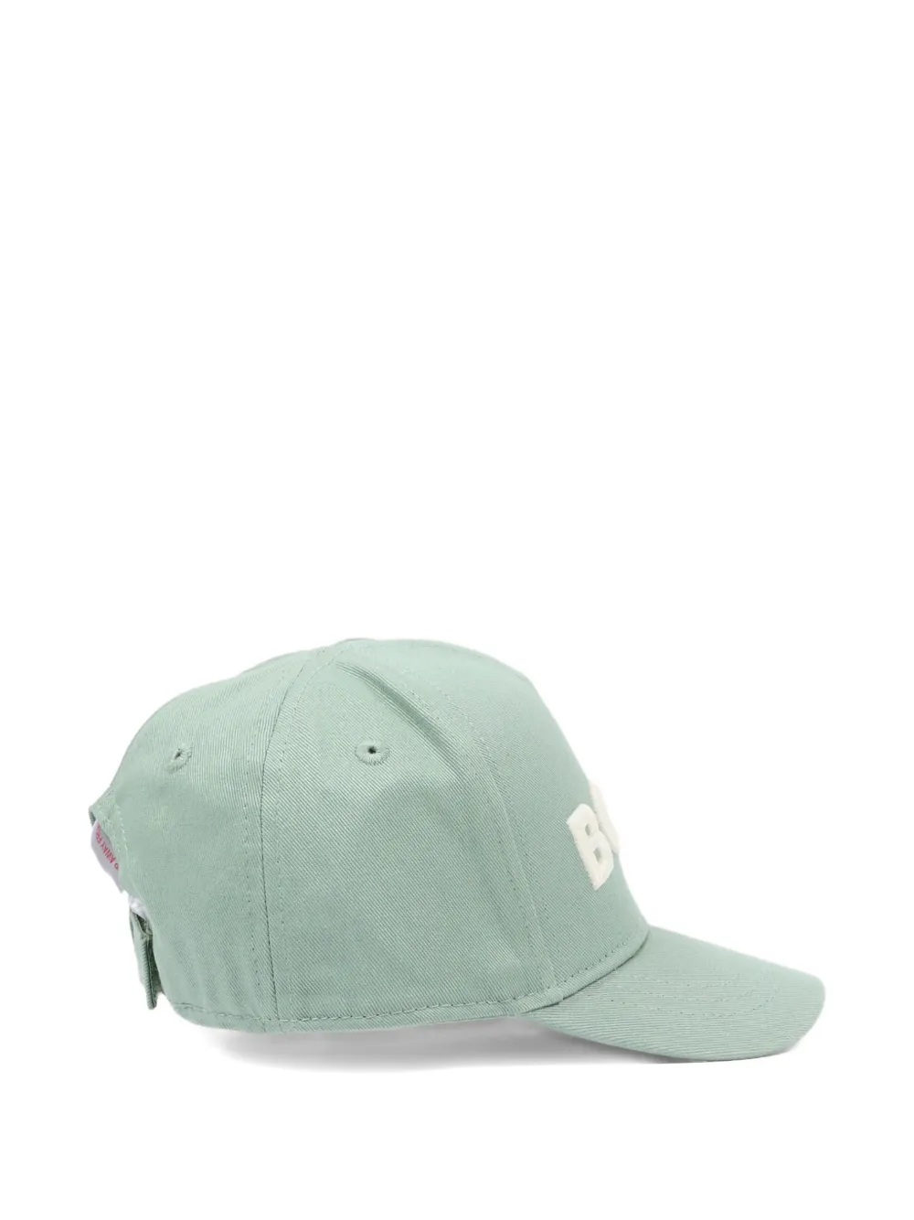BOSS Kidswear Pet met geborduurd logo Groen