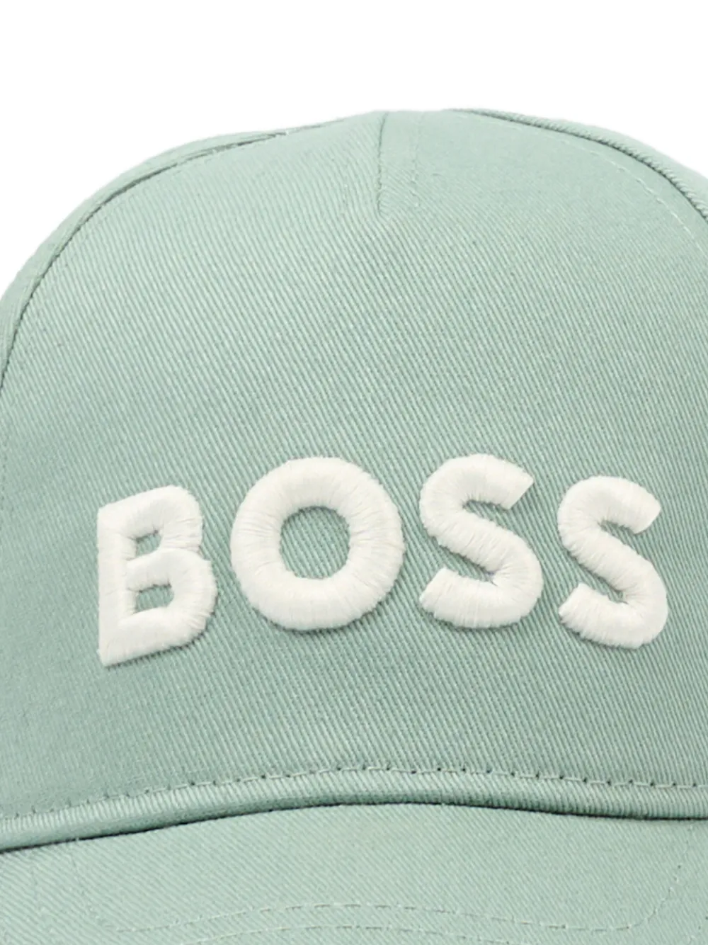 BOSS Kidswear Pet met geborduurd logo Groen