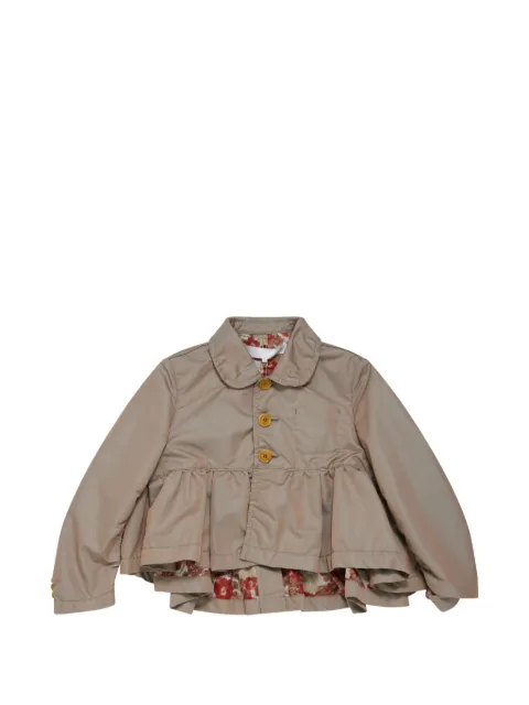 Comme des Garçons TAO ruffled-hem Peter Pan-collar jacket