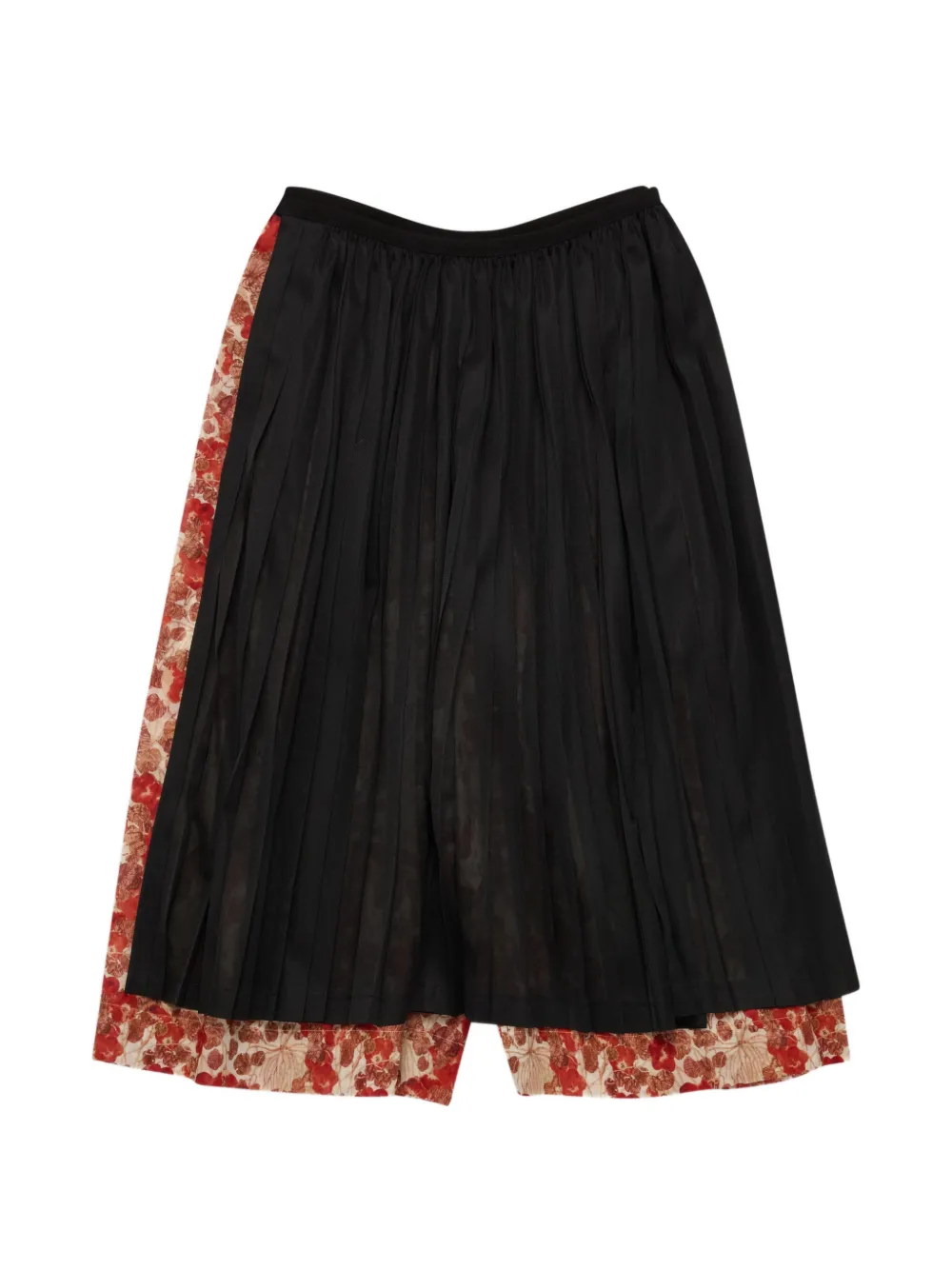 Comme des Garçons TAO floral-print tailored shorts - Nero