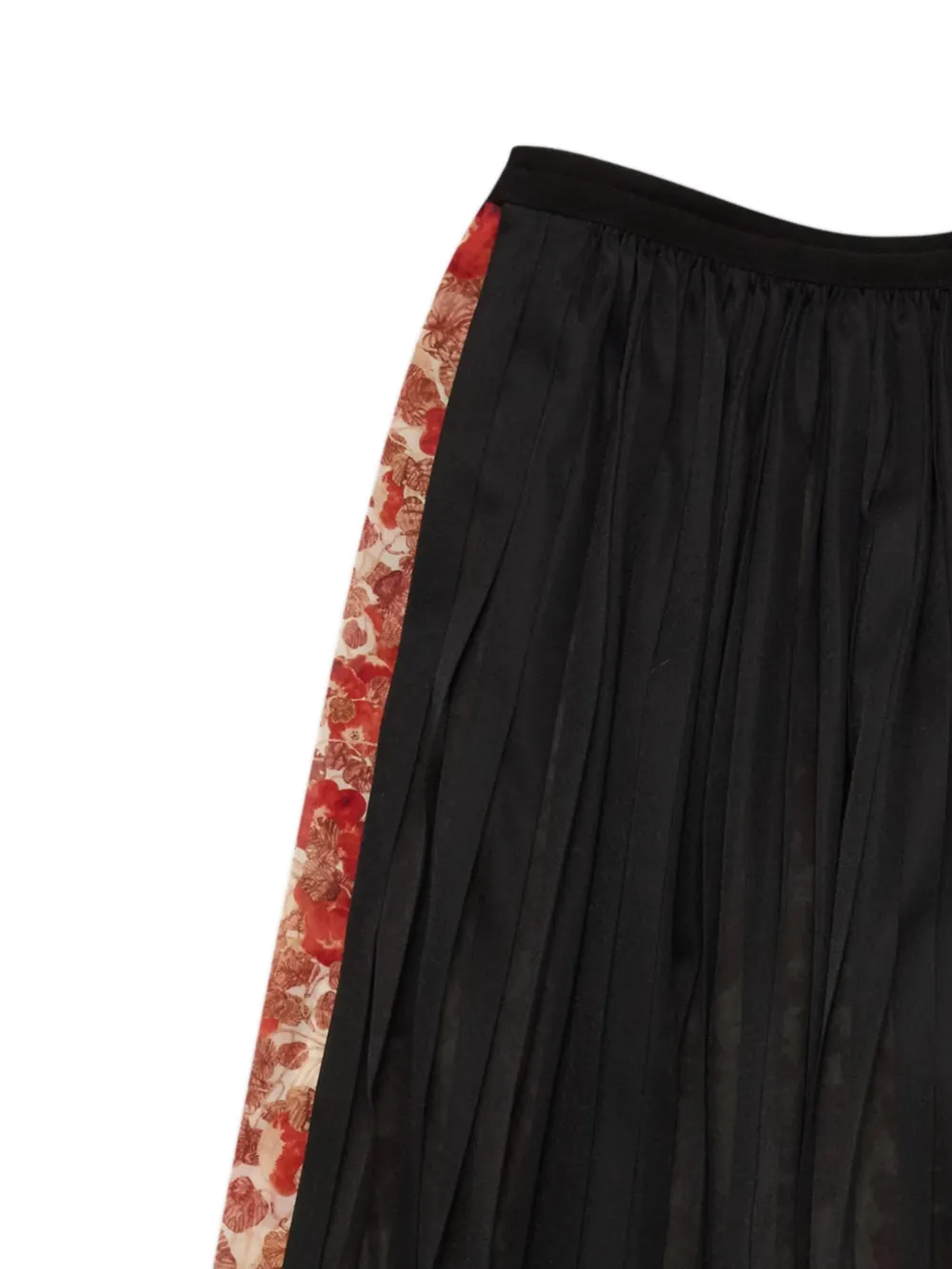 Comme des Garçons TAO Shorts met bloemenprint Zwart