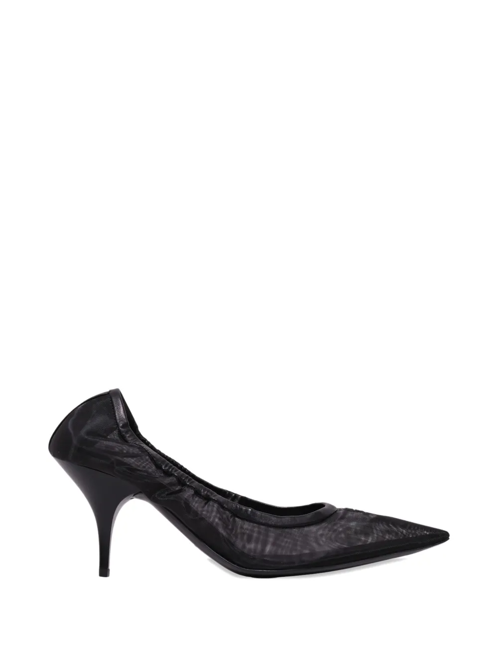 Miu sheer-mesh pointed-toe pumps Zwart