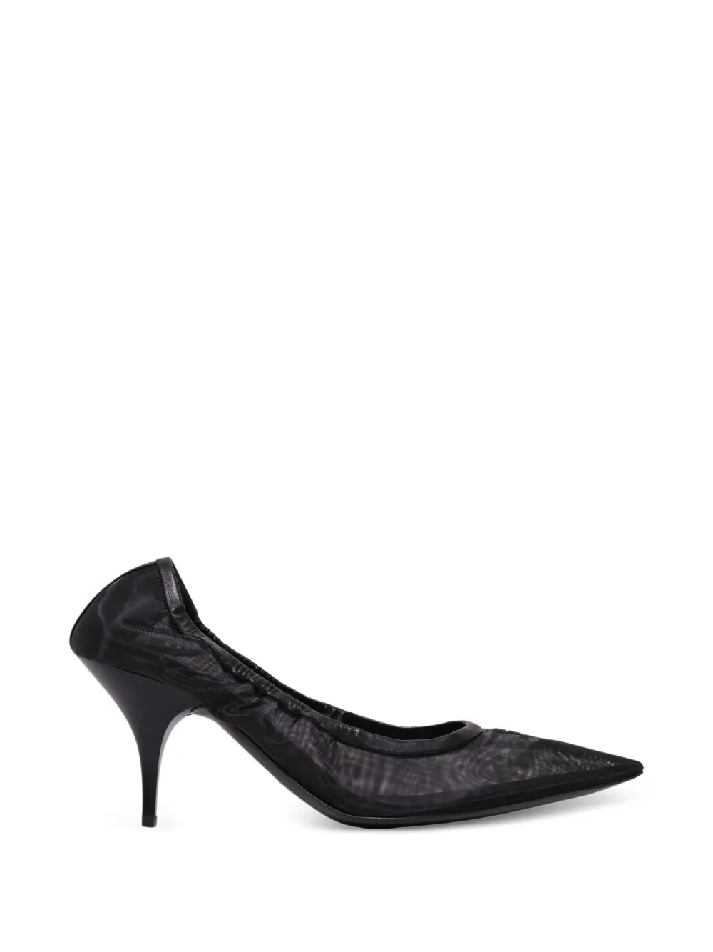 Miu sheer-mesh pointed-toe pumps Zwart