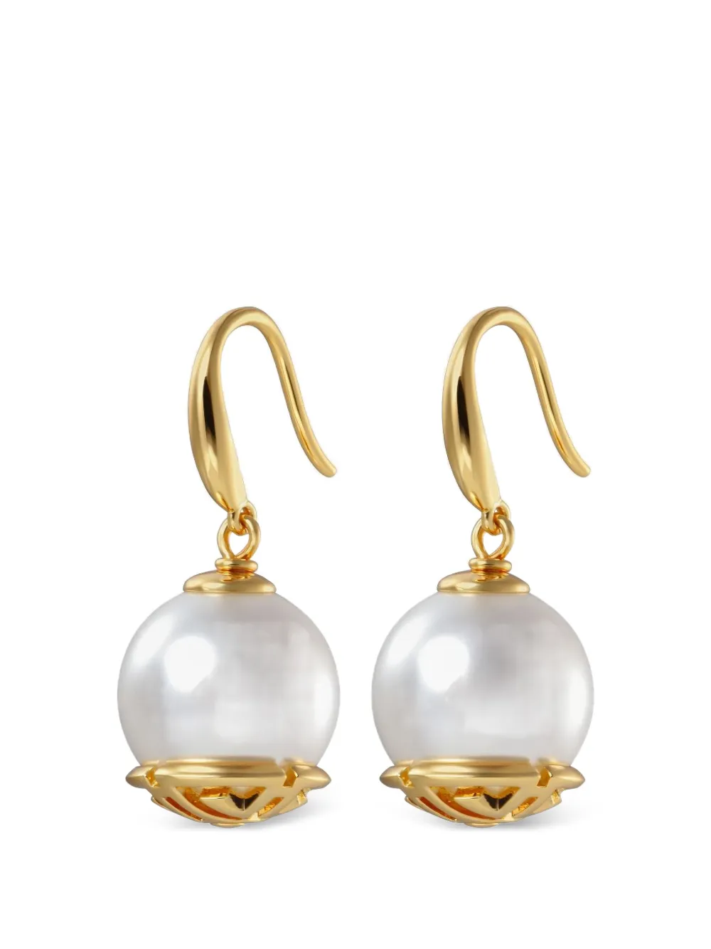 Shanghai Tang Tang Of Metal drop earrings - Oro