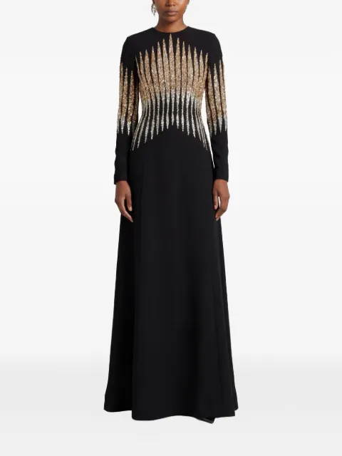 Dina Melwani crystal-embellishment gown