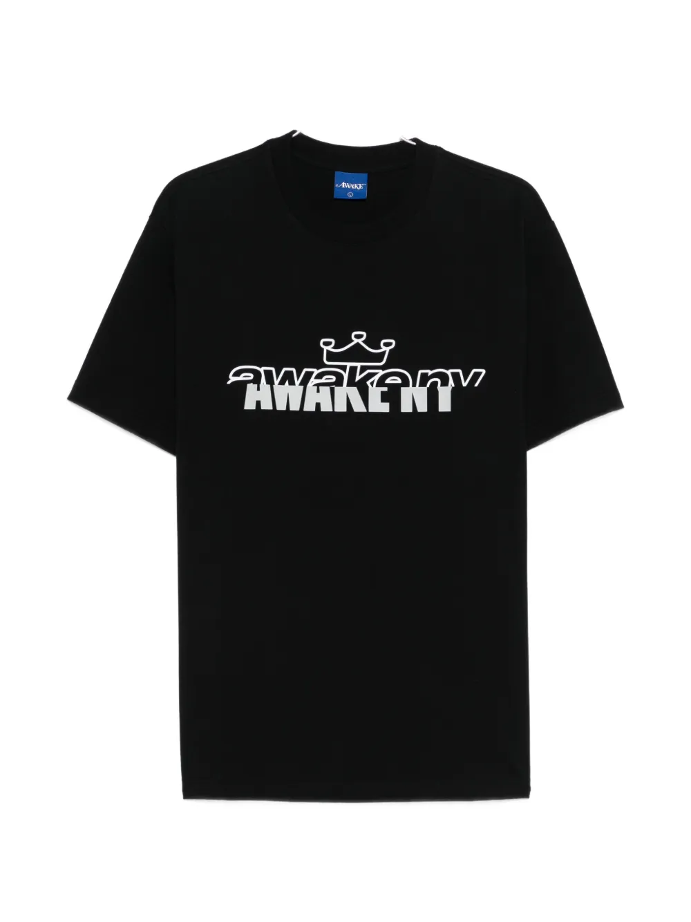 Awake NY Headcrack Champs logo T-shirt - Nero