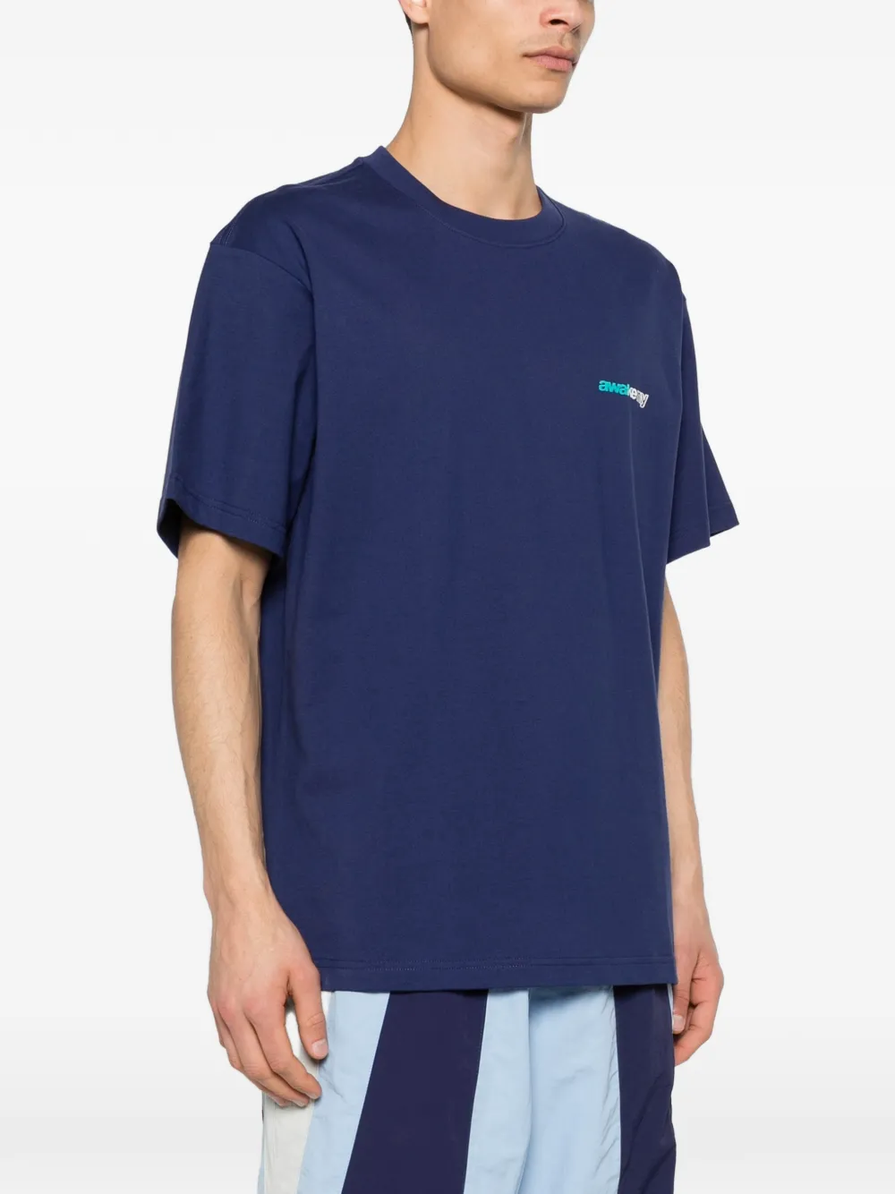Awake NY T-shirt met ronde hals Blauw