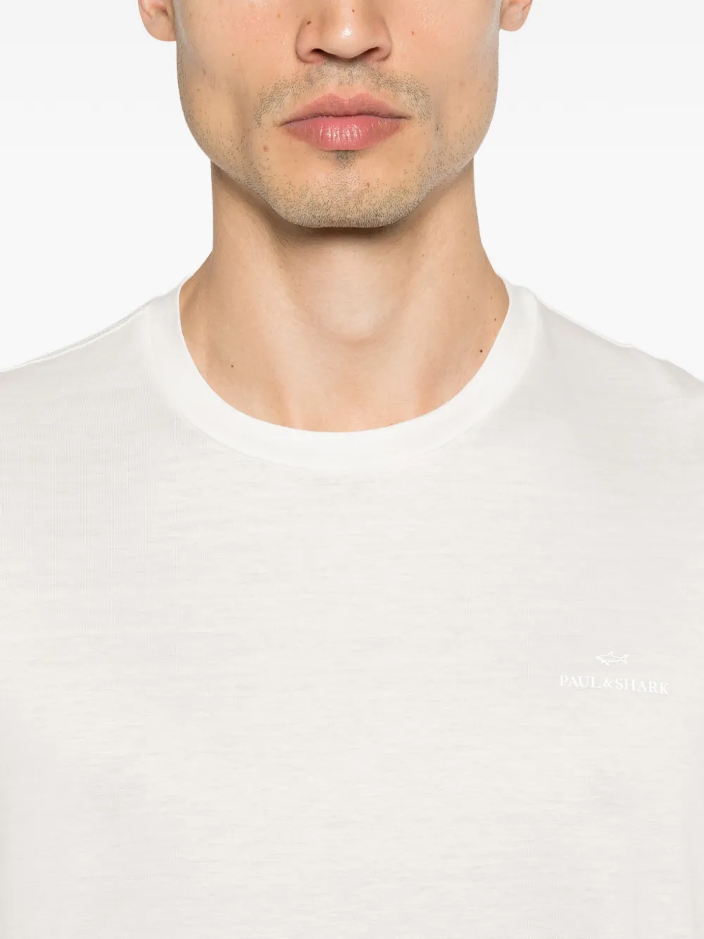 Paul & Shark T-shirt met ronde hals Wit