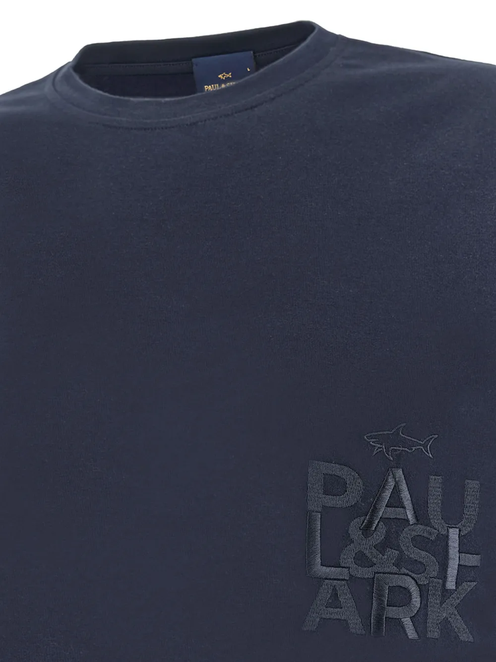Paul & Shark T-shirt met borduurwerk Blauw
