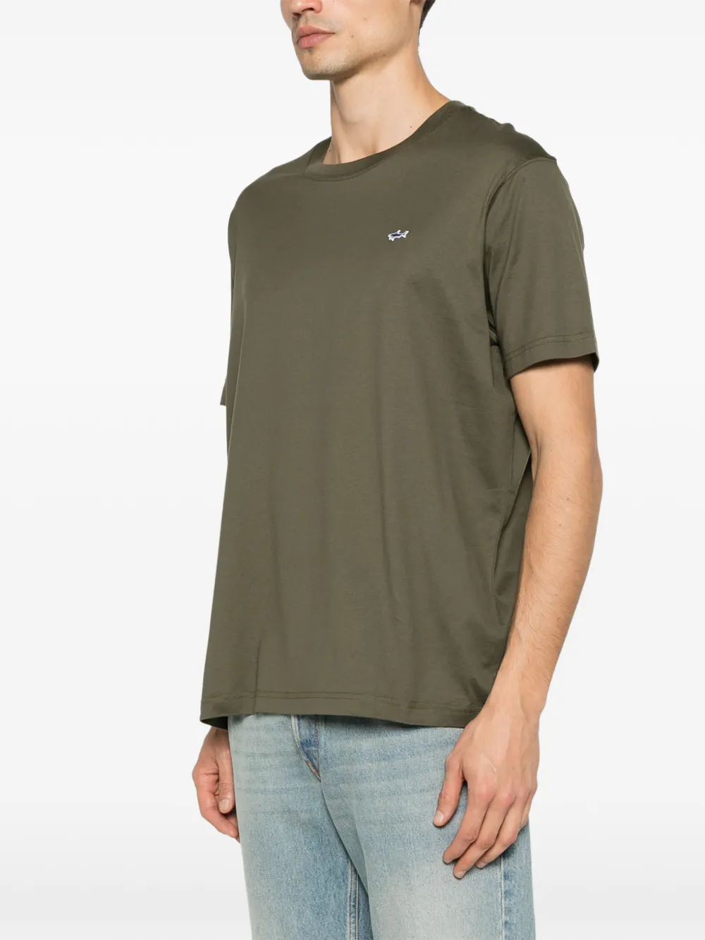 Paul & Shark T-shirt met logodetail Groen