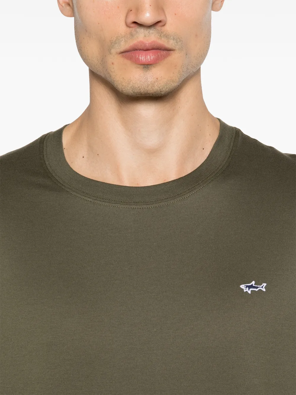 Paul & Shark T-shirt met logodetail Groen