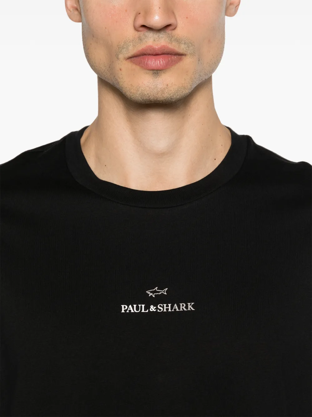Paul & Shark T-shirt met logo Zwart