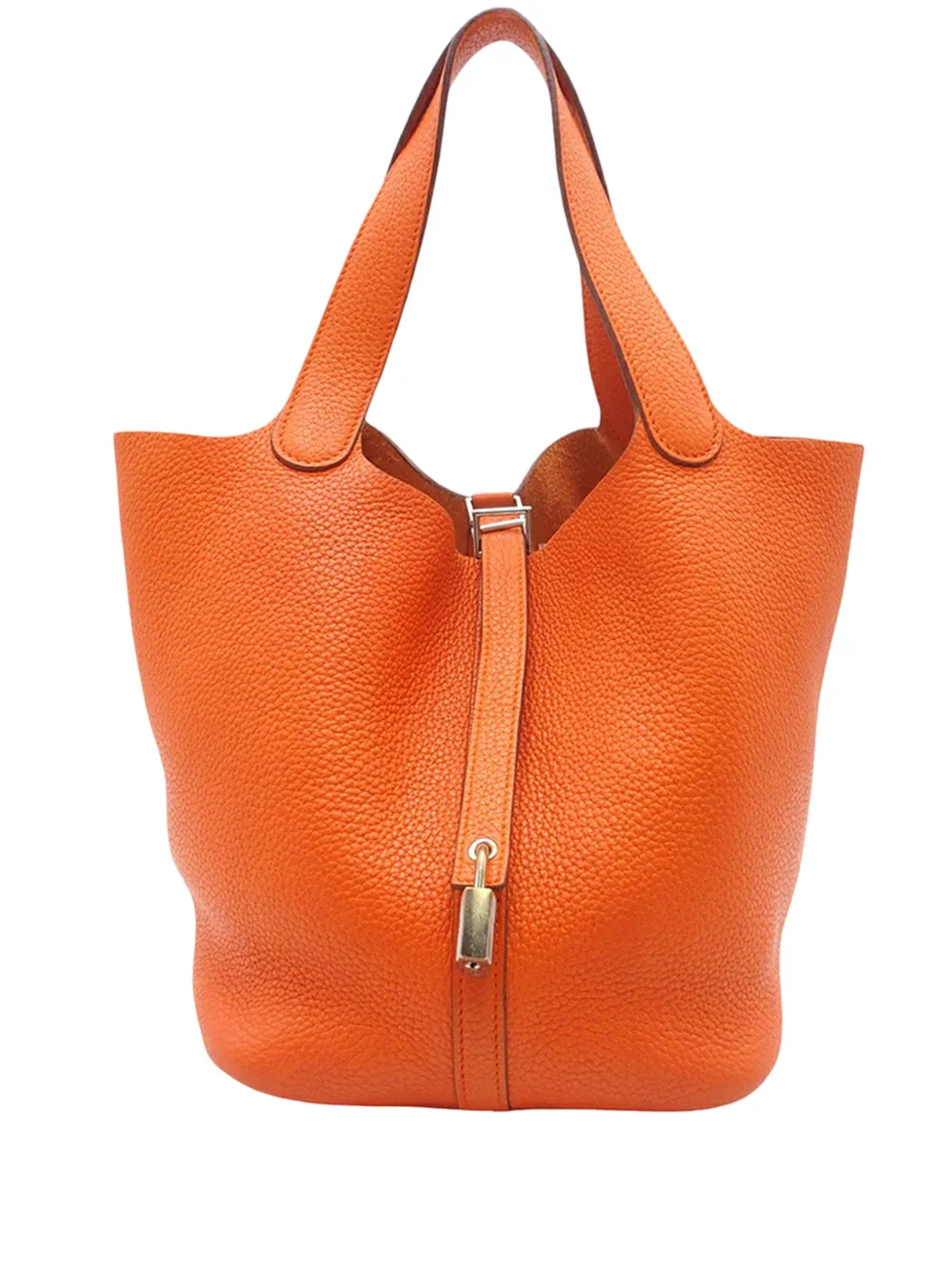 Hermès Pre-Owned 2012 Clemence Picotin Lock 22 handbag - Arancione