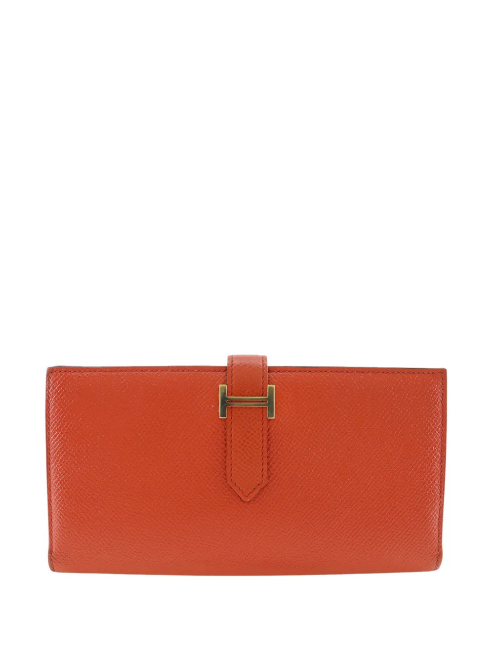 Hermès Pre-Owned 2015 Epsom Bearn Soufflet Wallet long wallets - Arancione