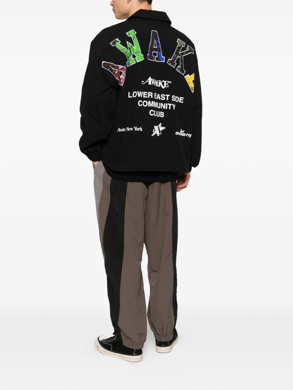  Awake Ny L.e.s. Community Coaches Jacket - Black 