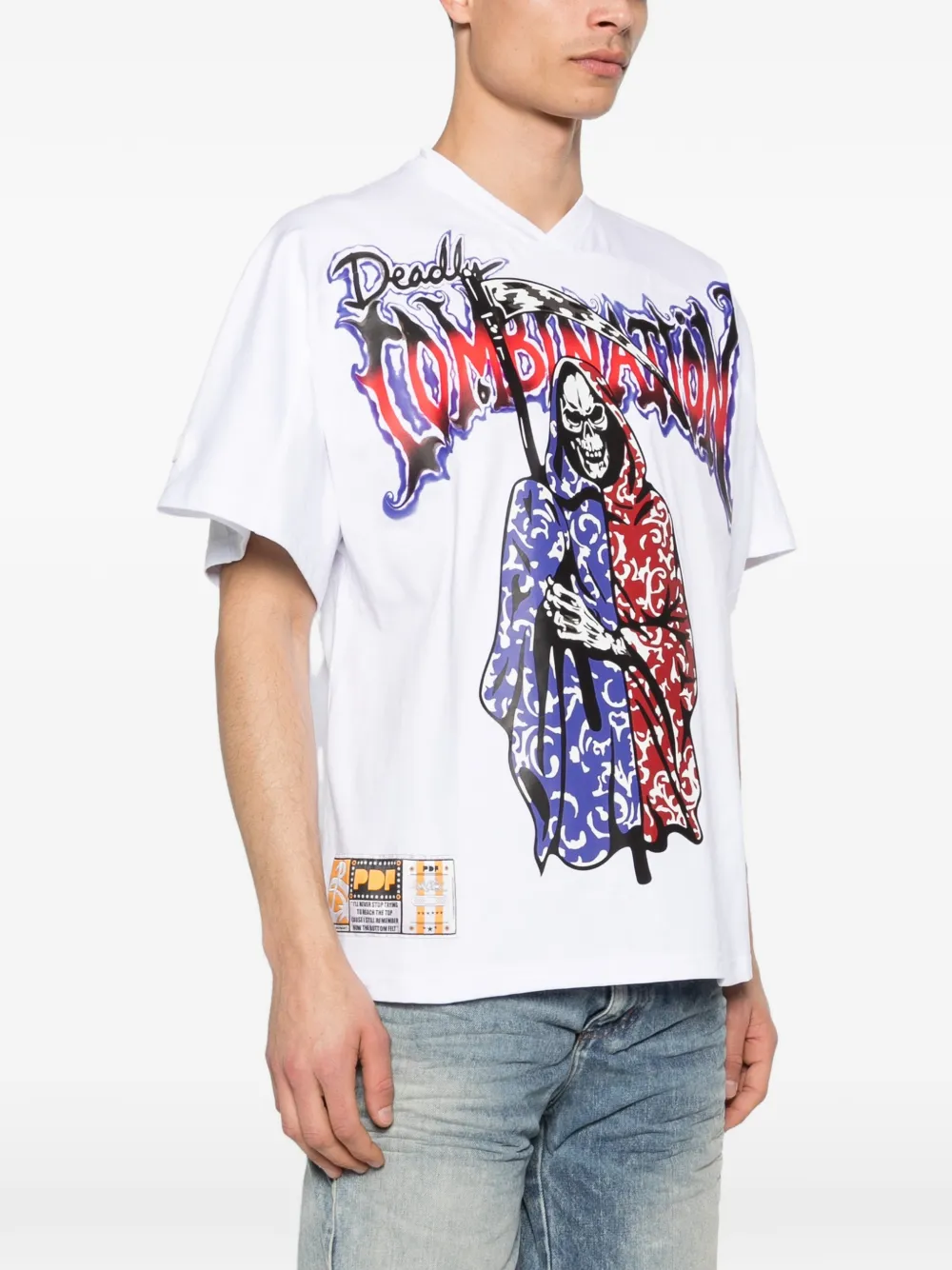  Pdf Graphic-print T-shirt - White 