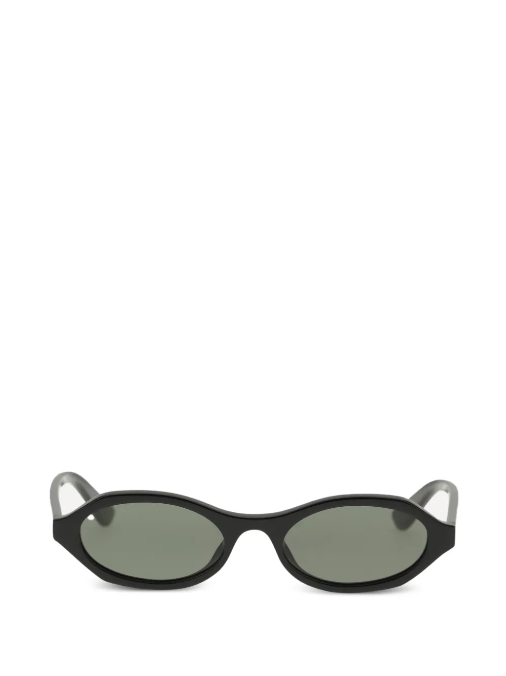 Alexander McQueen Eyewear Occhiali da sole ovali - Nero