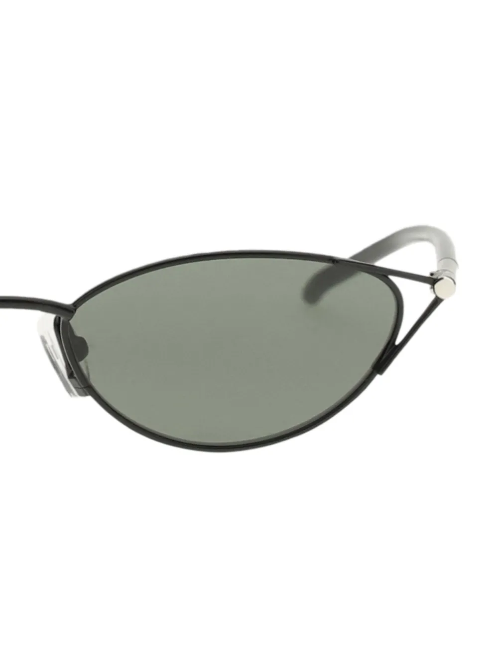 Alexander McQueen Zonnebril met cat-eye montuur Zwart