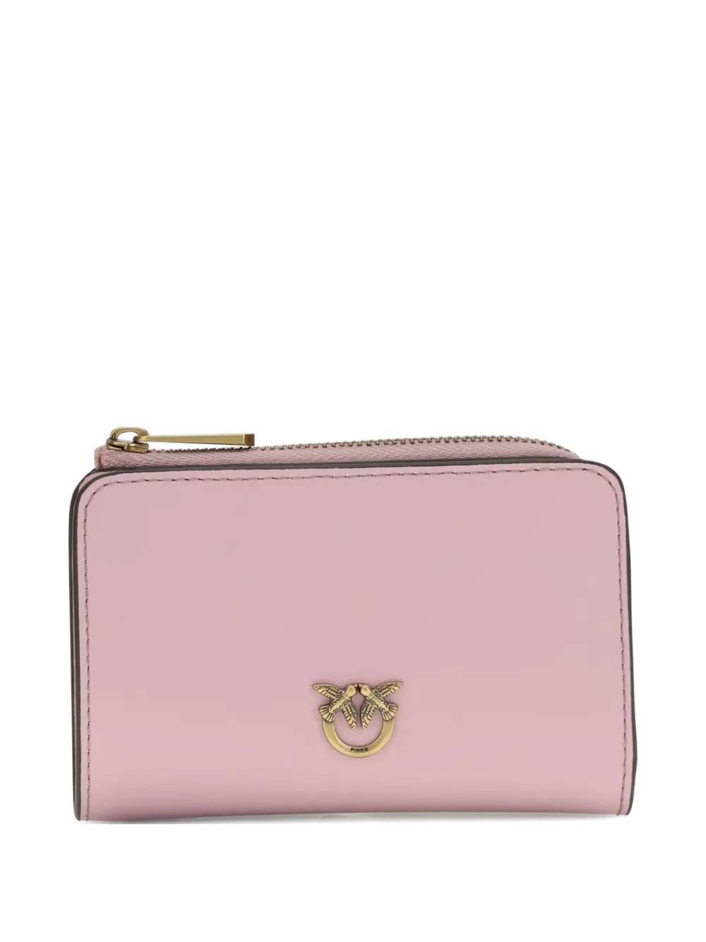 PINKO zip plaque purse - Rosa