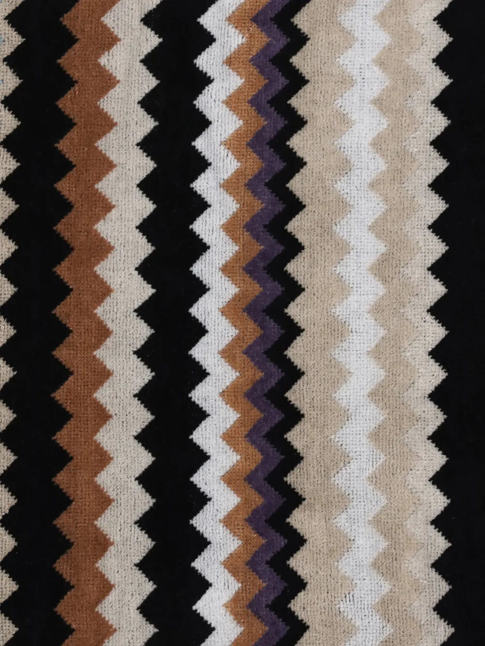  Missoni Home Serviette De Bain à Motif Zigzag - Noir 
