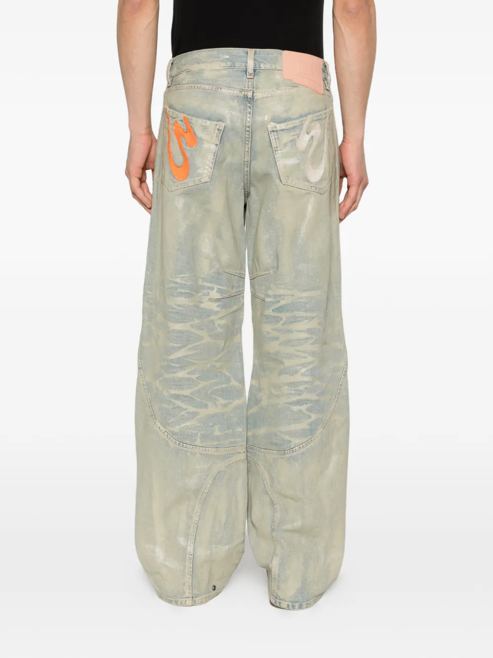 PDF Biker Mice jeans met vlakken Blauw
