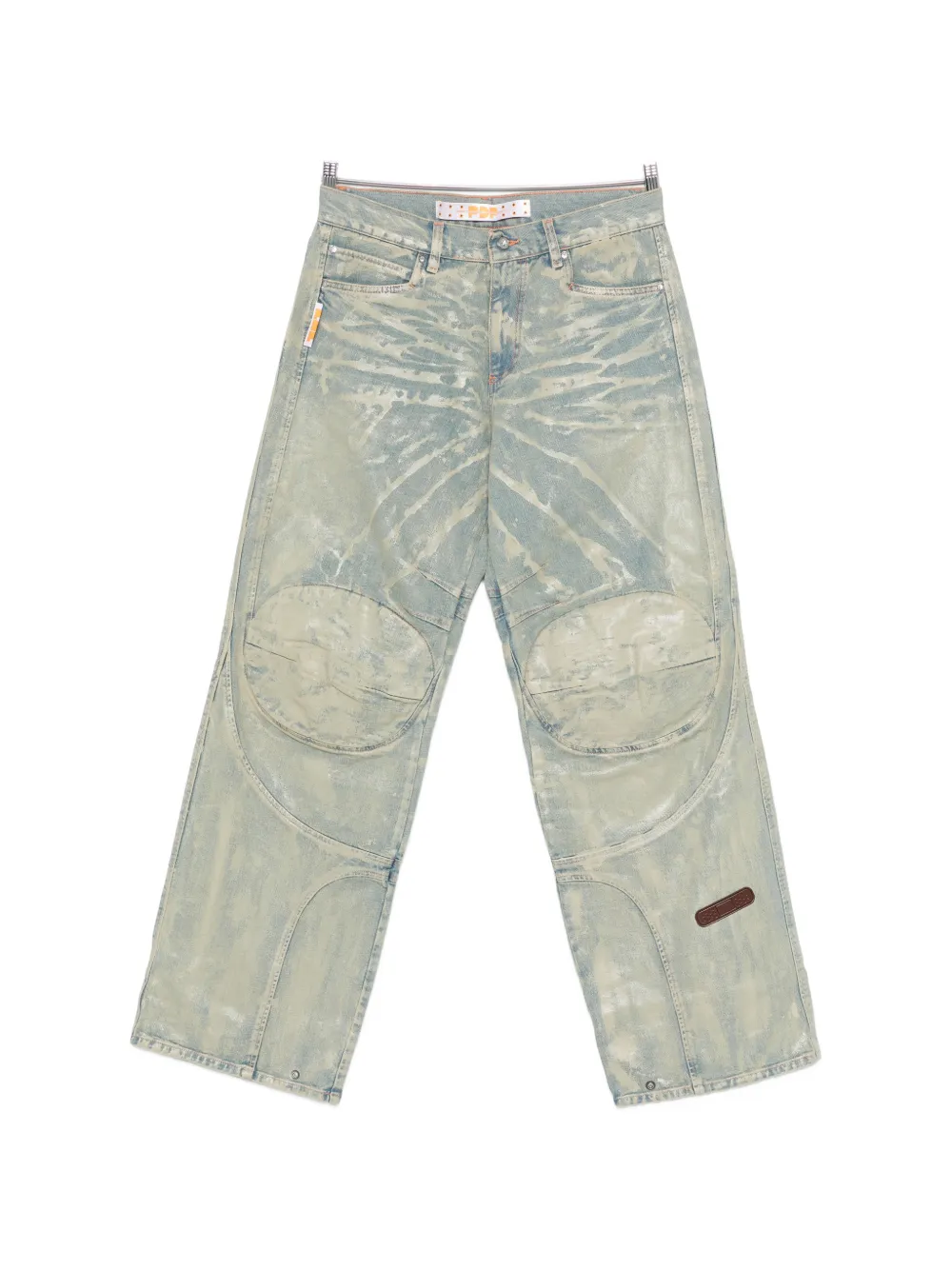 PDF Biker Mice panelled jeans - Blu