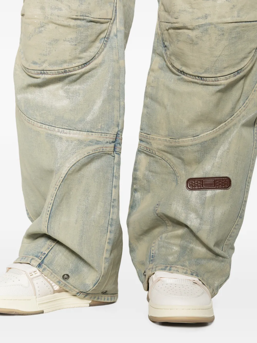 PDF Biker Mice jeans met vlakken Blauw