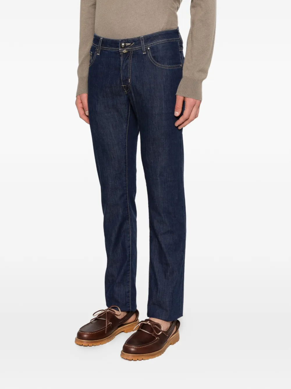Jacob Cohën Nick jeans met knopen Blauw