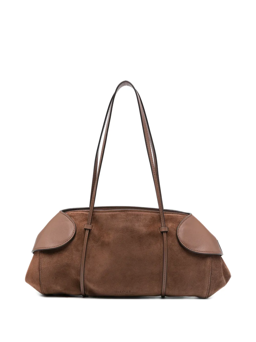 NEOUS panelled shoulder bag - Marrone