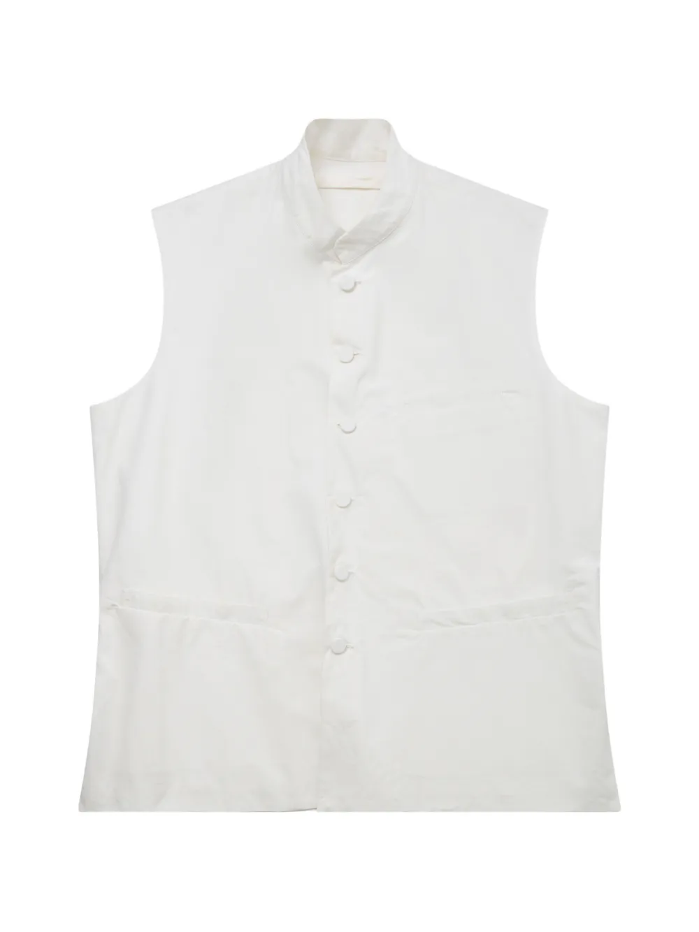 Egg button-up waistcoat - Weiß