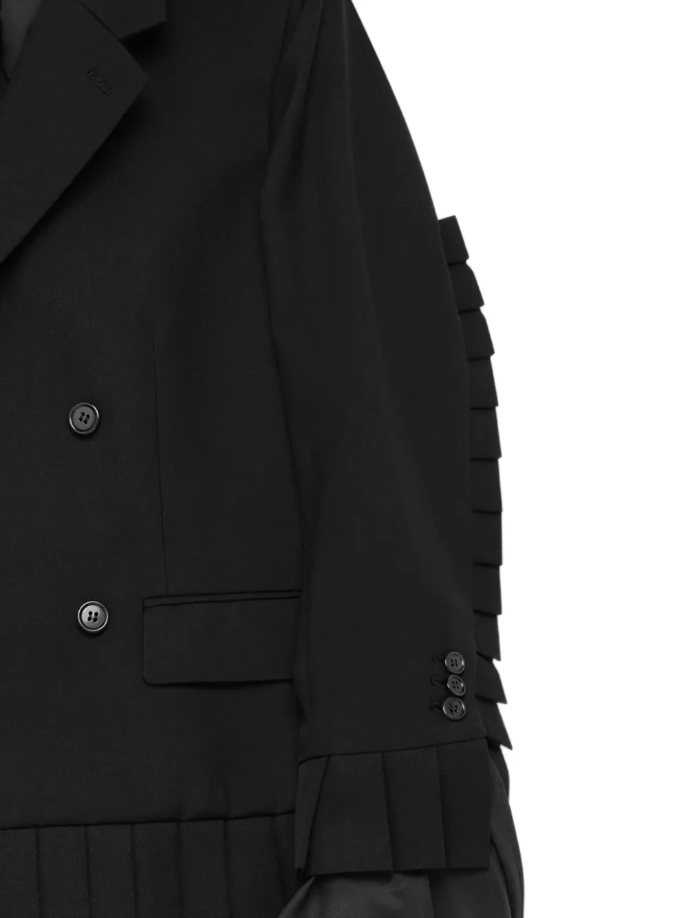 Noir Kei Ninomiya ラッフル ダブルジャケット | ブラック | FARFETCH JP