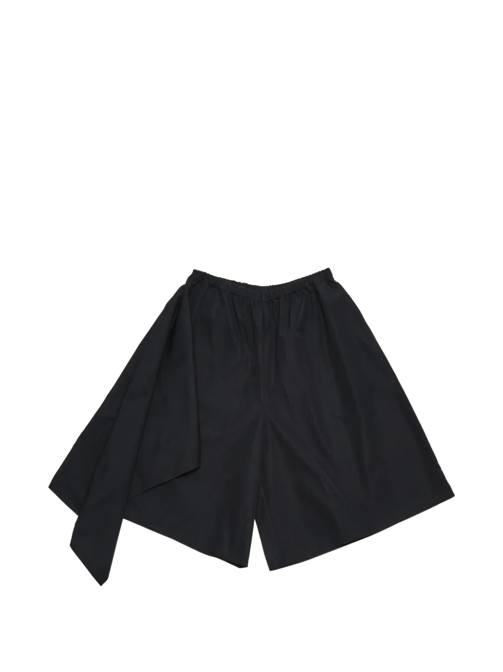 Niccolò Pasqualetti asymmetric draped shorts - Nero