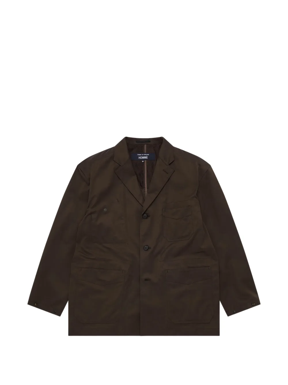 Comme des Garçons Homme single-breasted blazer - Marrone