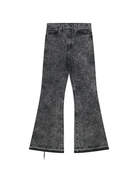 Junya Watanabe MAN acid-wash frayed-hem jeans