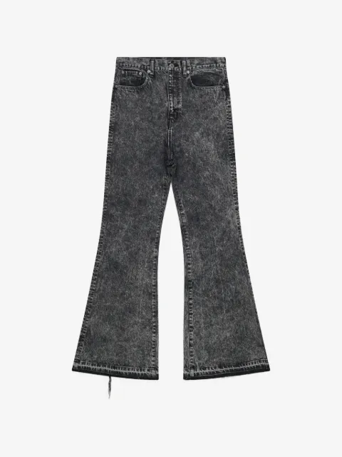 Junya Watanabe MAN jeans con efecto lavado ácido