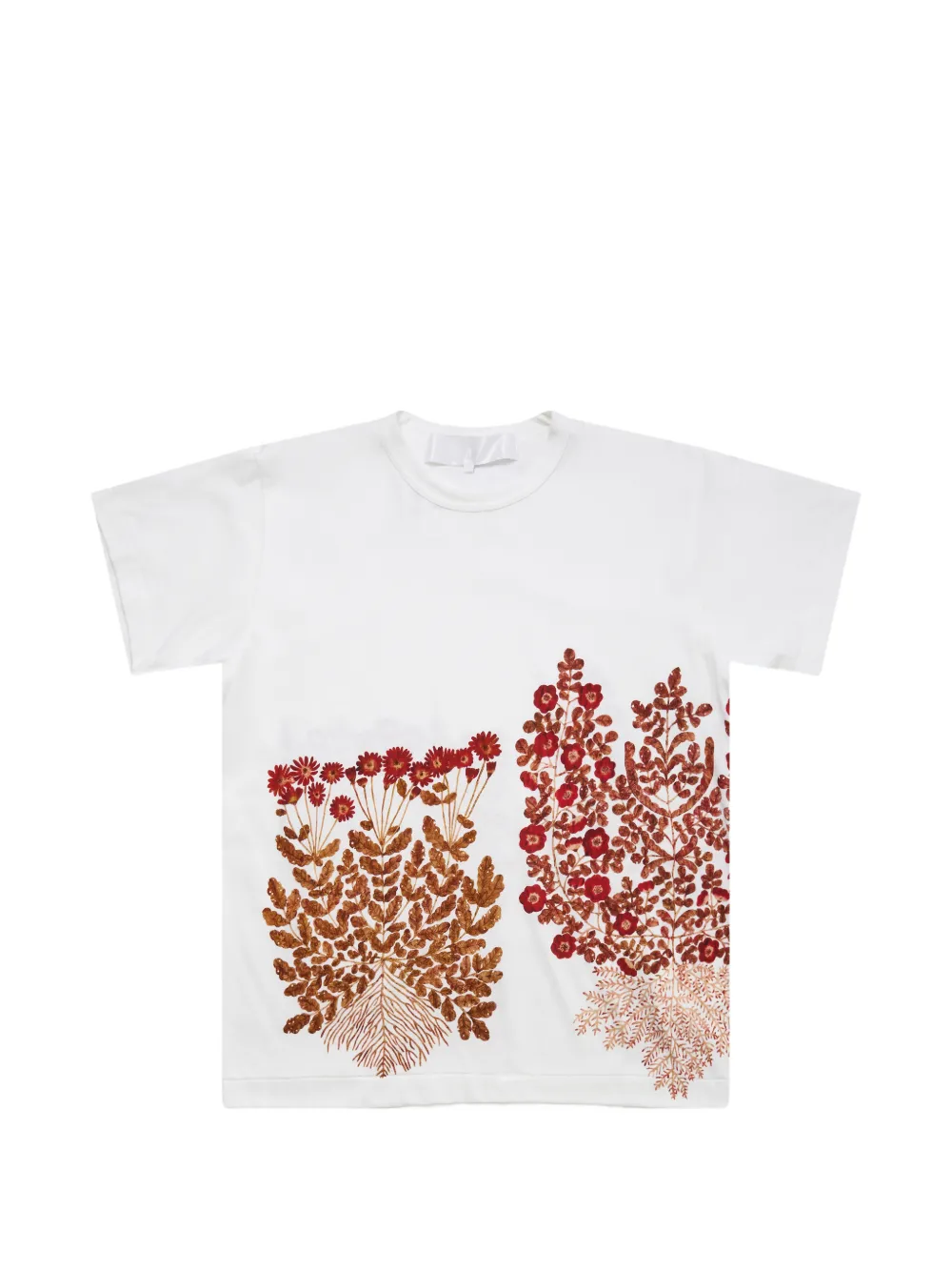 Comme des Garçons TAO Fumi Imamura floral-print T-shirt - Bianco