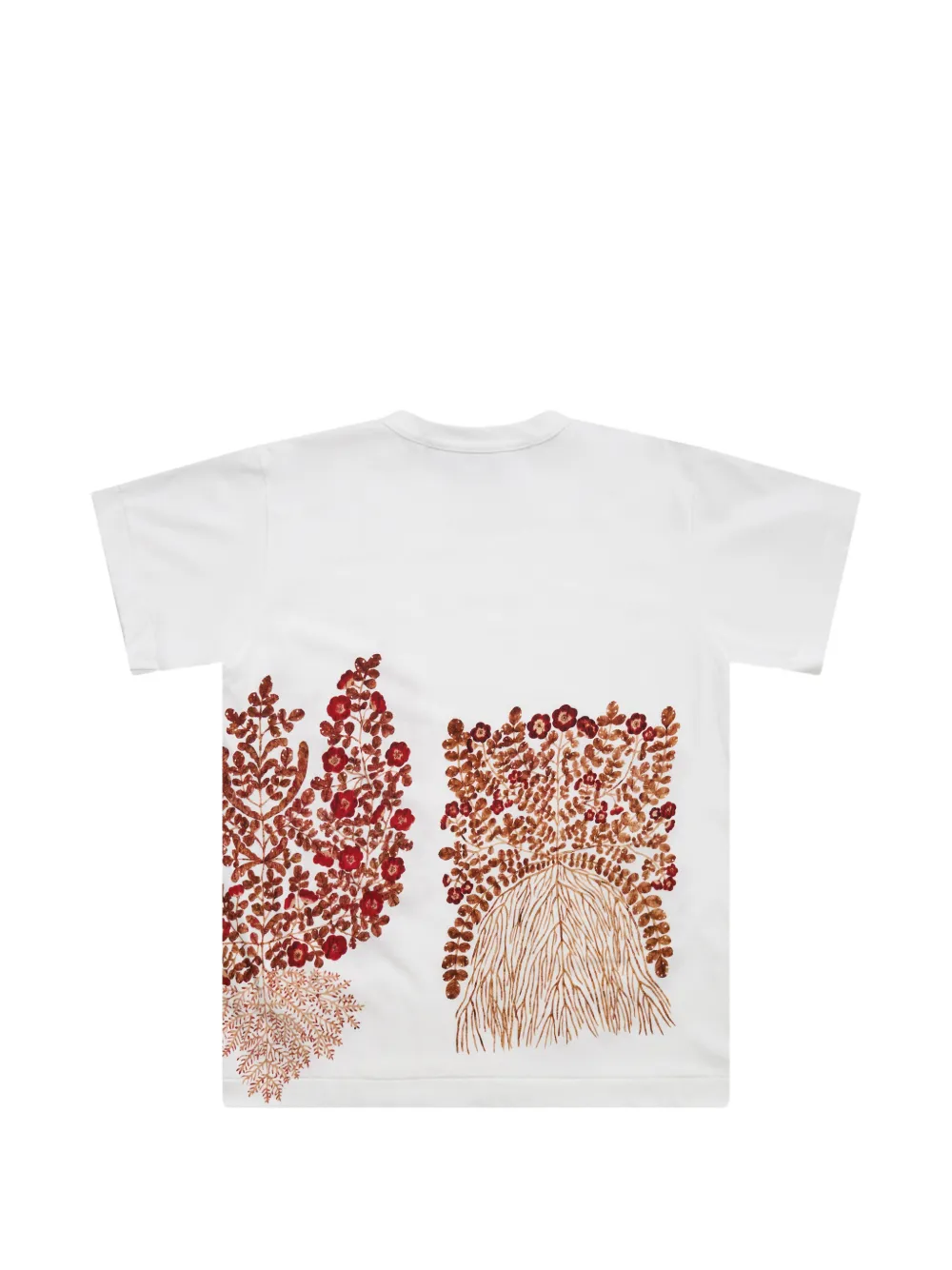 26ss 今期 今村文 Tシャツ 白 花柄 Fumi Imamura Comme Des Garçons TAO Fumi Imamura floral-print T-shirt | White