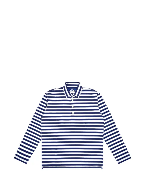 Junya Watanabe MAN striped long-sleeve polo shirt