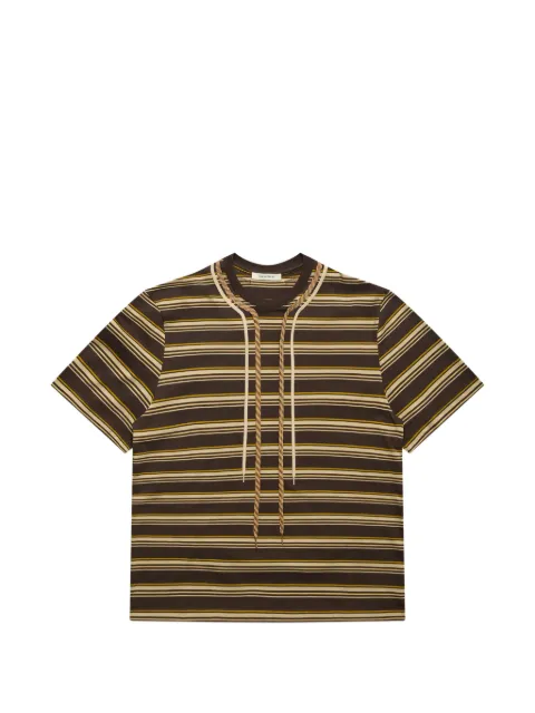 Craig Green striped-pattern rope-detail T-shirt