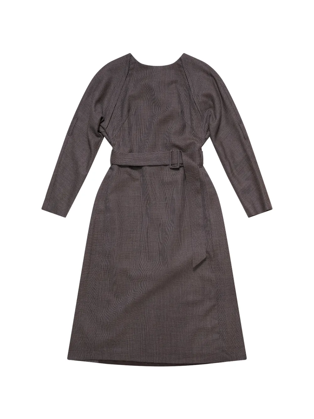 MM6 Maison Margiela belted midi dress - Marrone