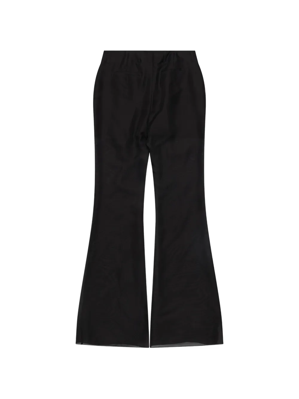 matieres fecales Flared broek Zwart
