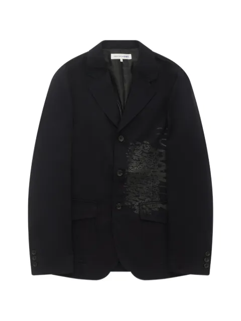 Comme Des Garçons Shirt blazer con botones en colaboración con Dan Perjovschi