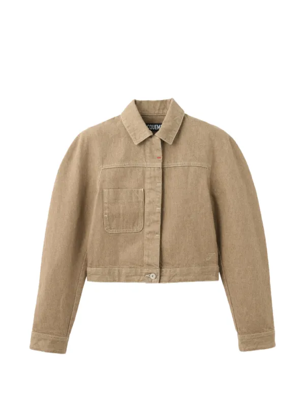Jacquemus チェストポケット クロップドジャケット | ニュートラル 