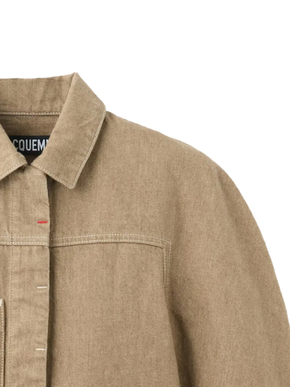  Jacquemus Chest-pocket Cropped Jacket - Neutrals 