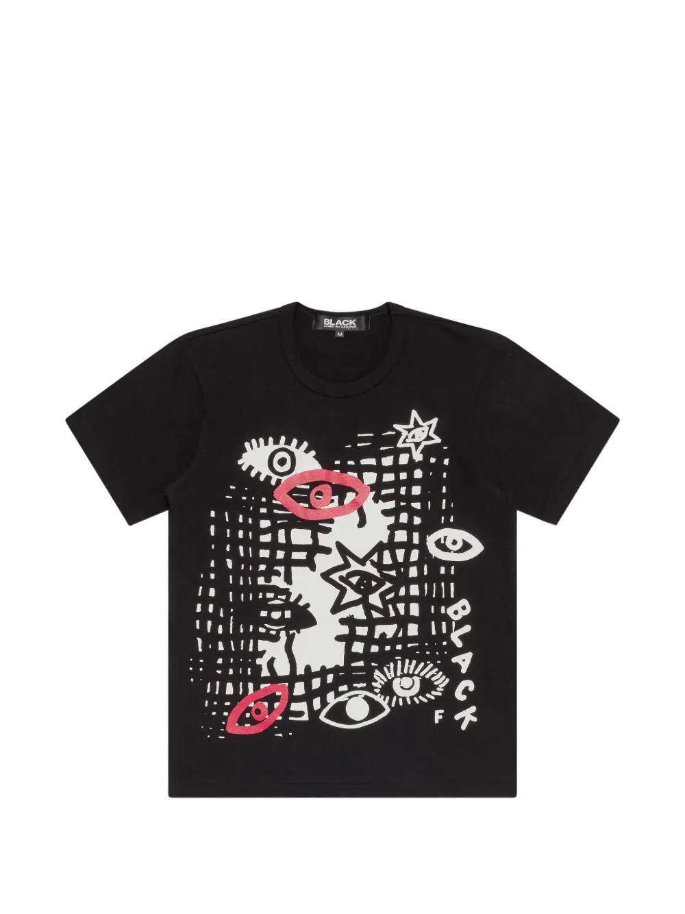 Black Comme Des Garçons graphic-print T-shirt - Nero
