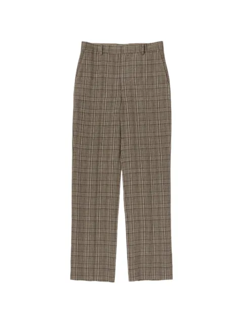 Auralee checks trousers