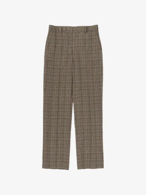 Auralee checks trousers