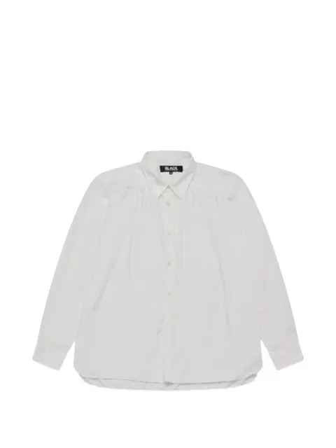 Black Comme Des Garçons gathered shirt