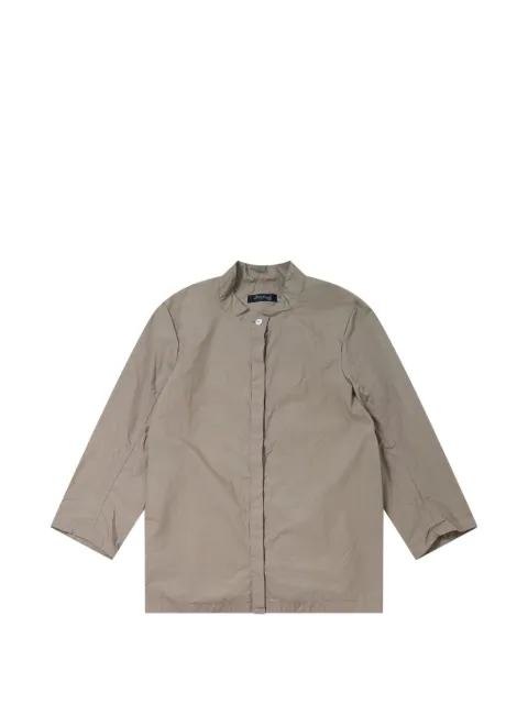 Bergfabel mandarin-collar concealed-fastening blouse