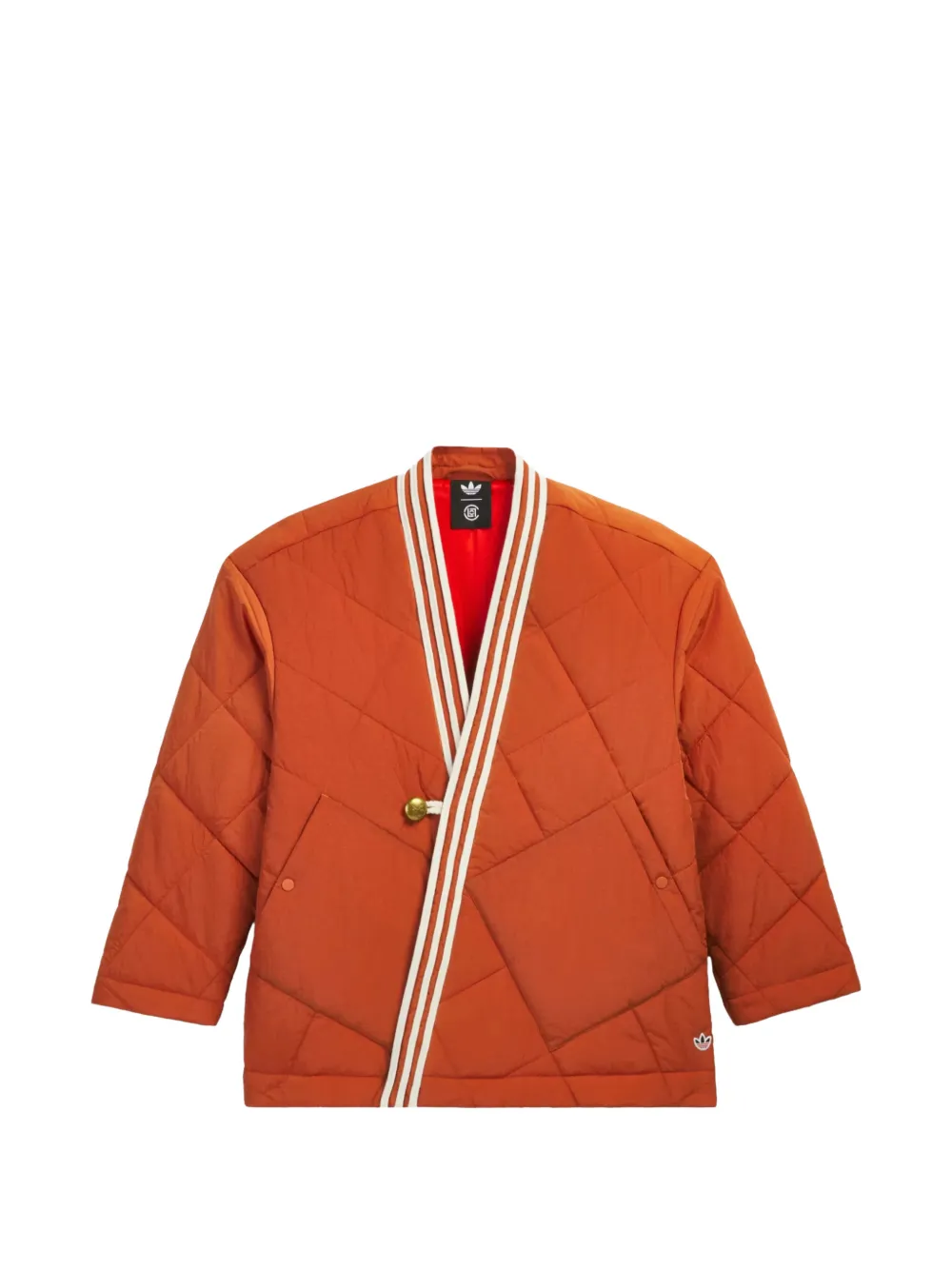 adidas x x CLOT wrap quilted jacket - Rosso